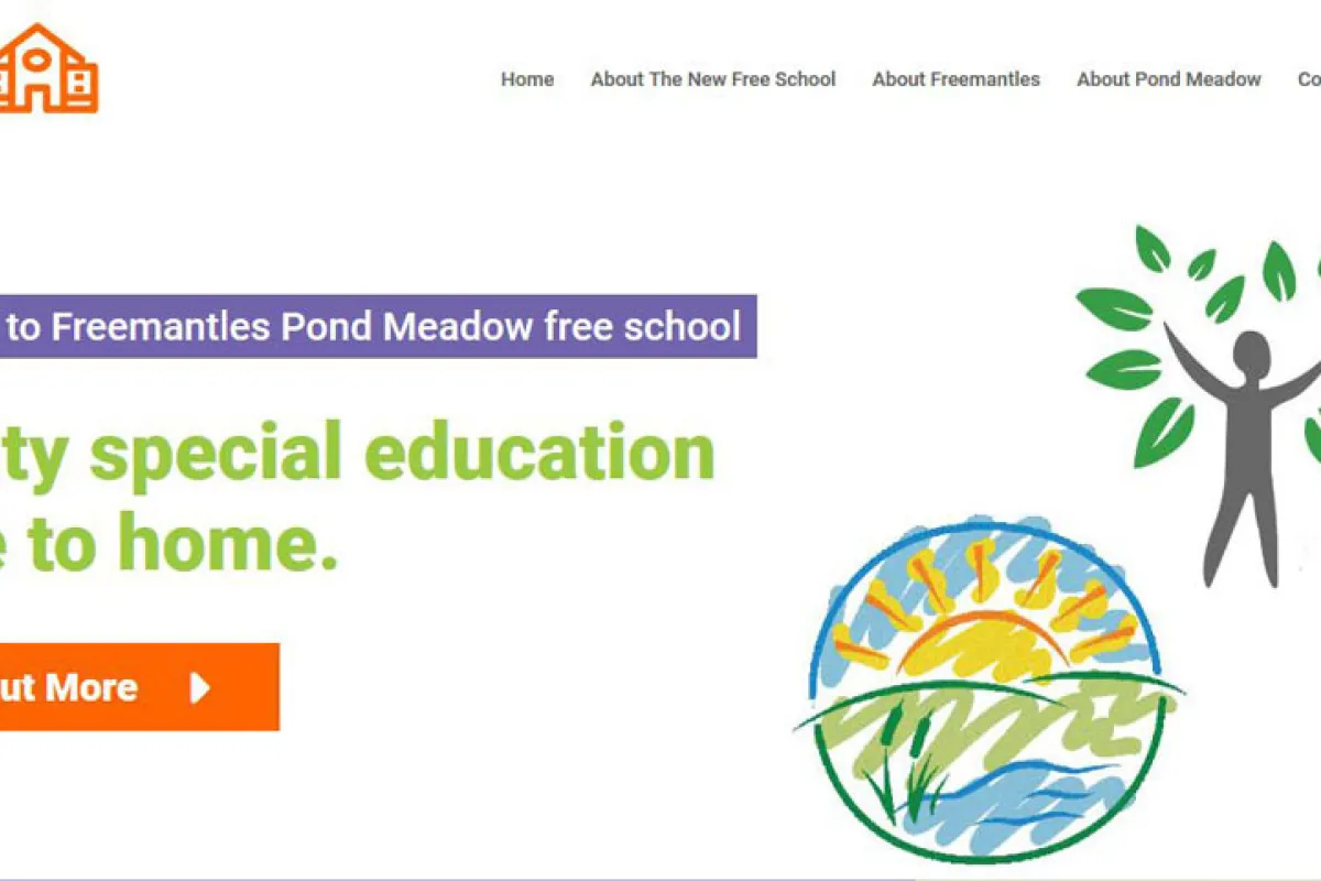 Página de inicio del proyecto Freemantles Pond Meadow.